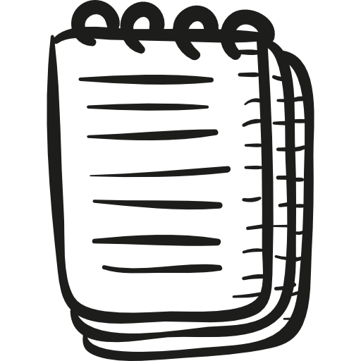 Notepad with rings 